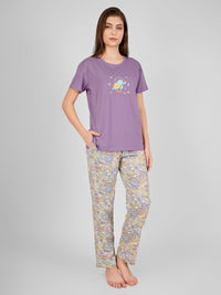 Purple Save The Ocean Pyjama Set - De - Nap.in - Nightwear