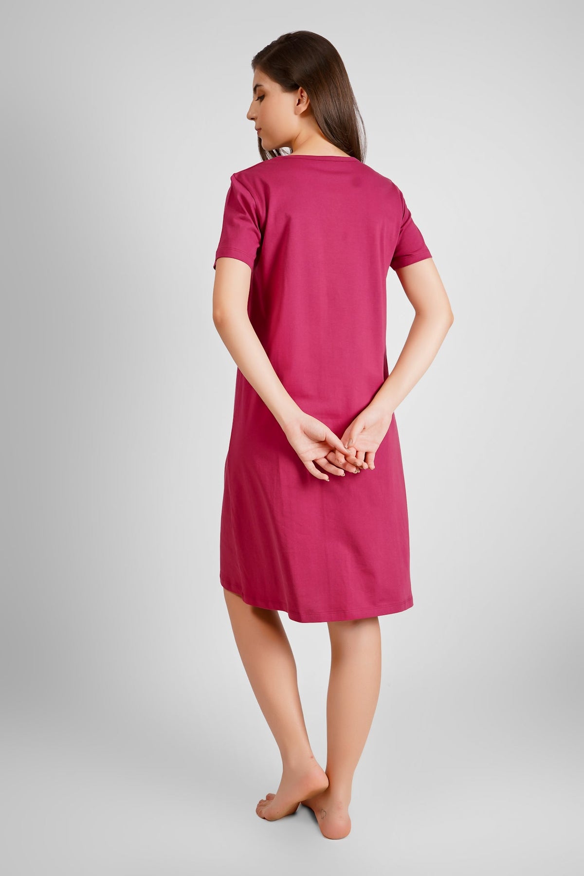 Royal Wine Japanese Bird Nightdress - De - Nap.in - Nightwear