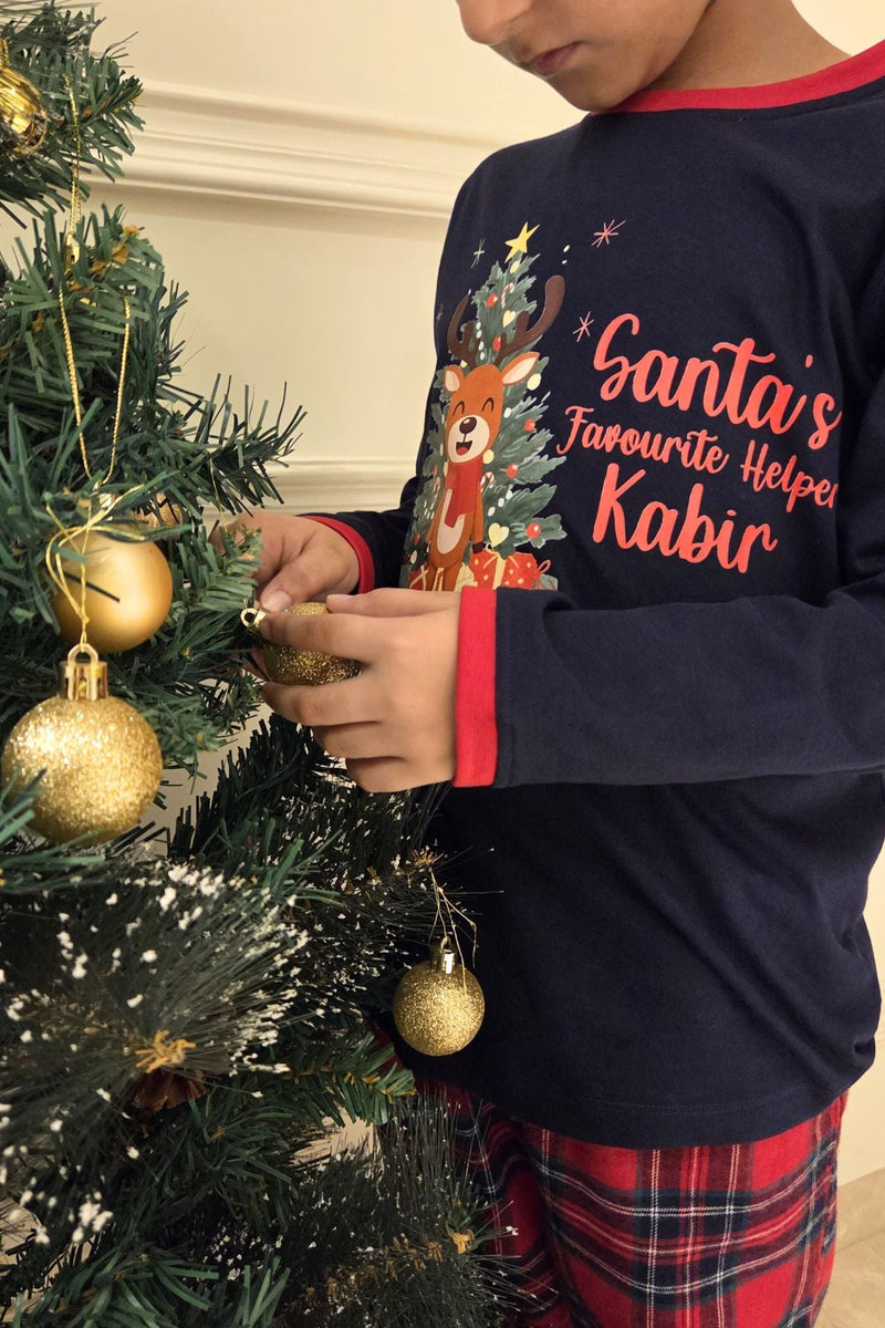 Santa's Favourite Helper Pyjama Set (Boy) - De - Nap.in - Nightwear