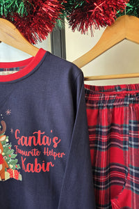 Santa's Favourite Helper Pyjama Set (Boy) - De - Nap.in - Nightwear