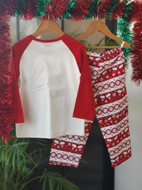 Santa's Nice List Snowflakes Pyjama Set (Girl) - De - Nap.in - Nightwear