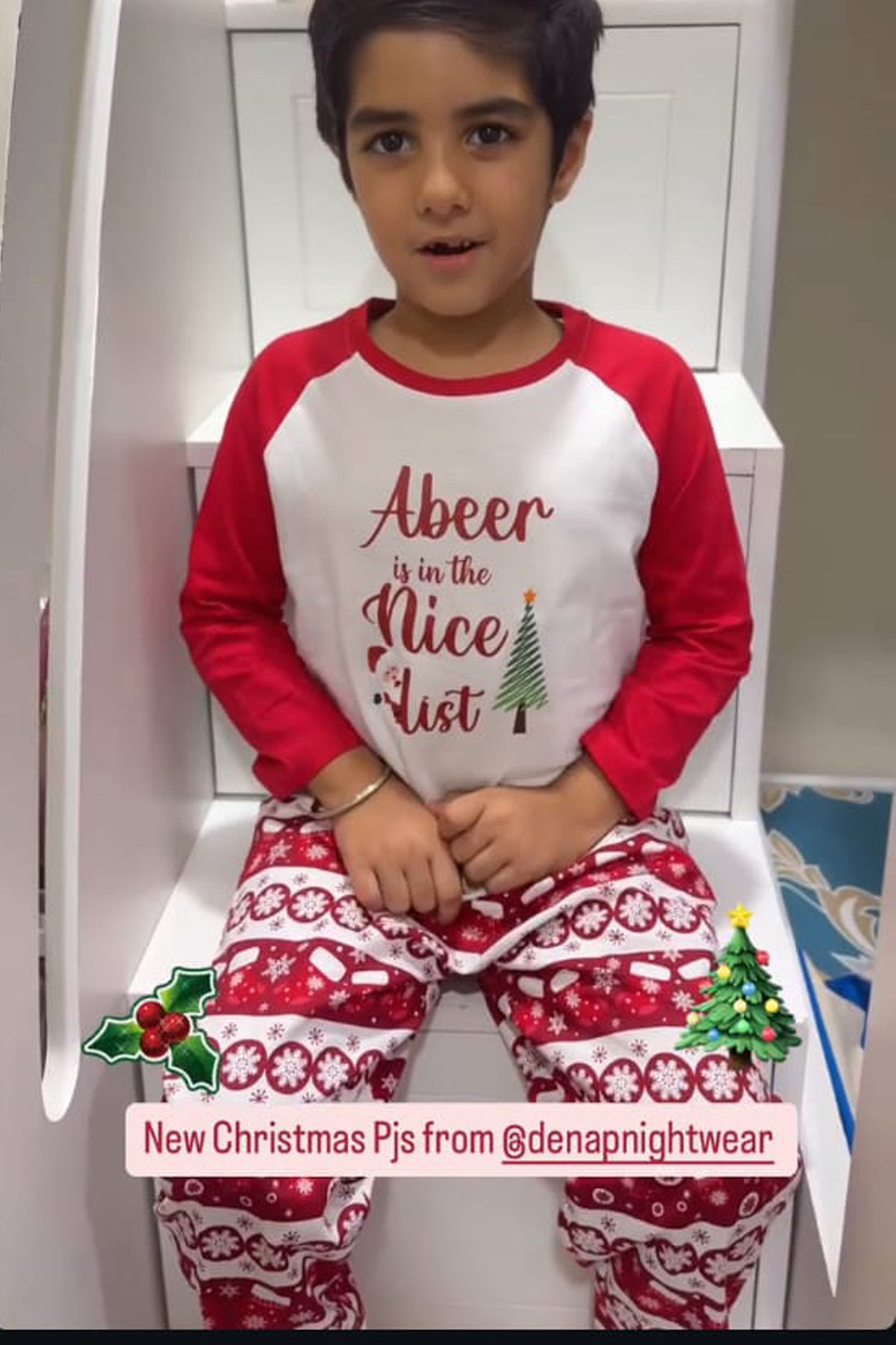 Santa's Nice List Pyjama Set (Boy)