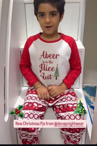 Santa's Nice List Pyjama Set (Girl)