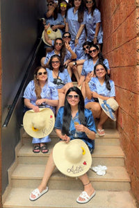 Royal Blue Satin Shorts Set