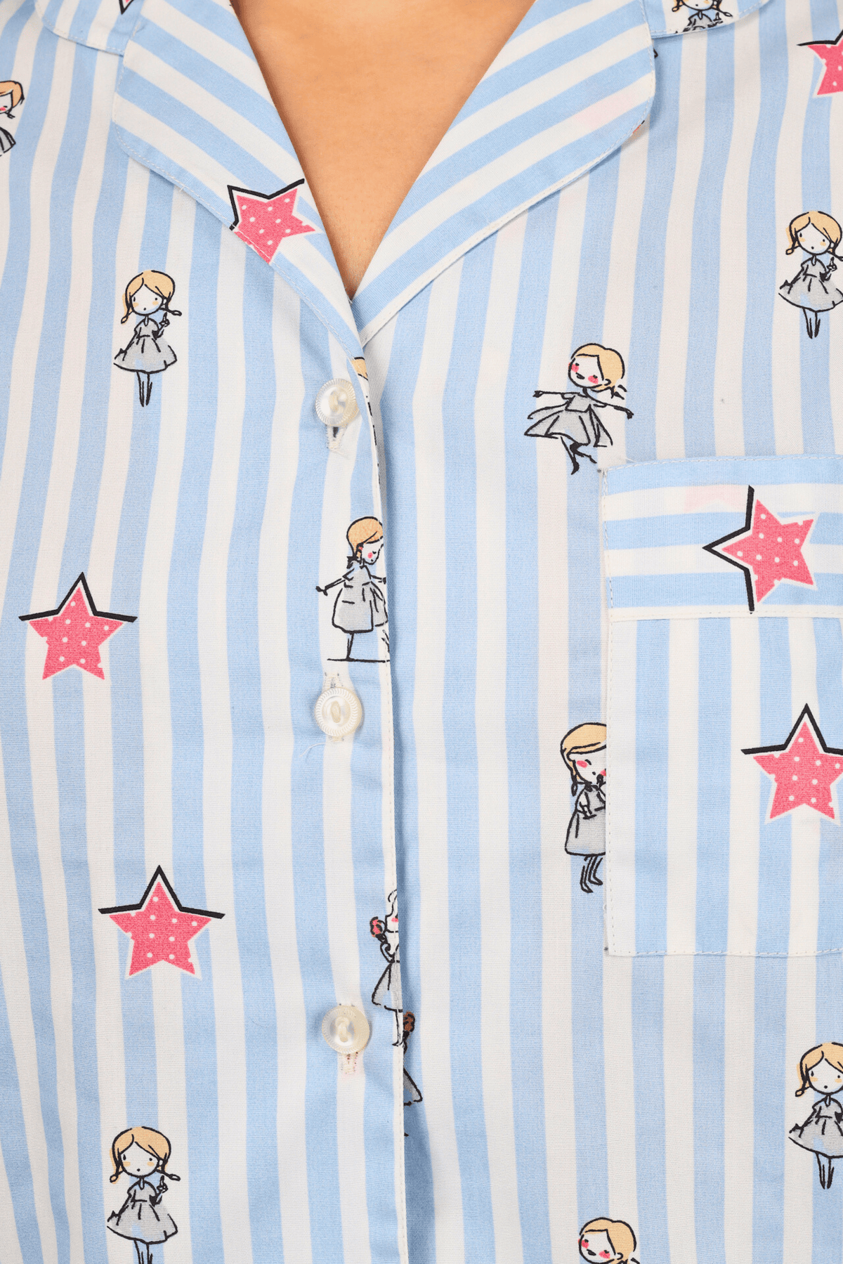 Serendipity Stripes Pyjama Set on - De - Nap.in - Nightwear