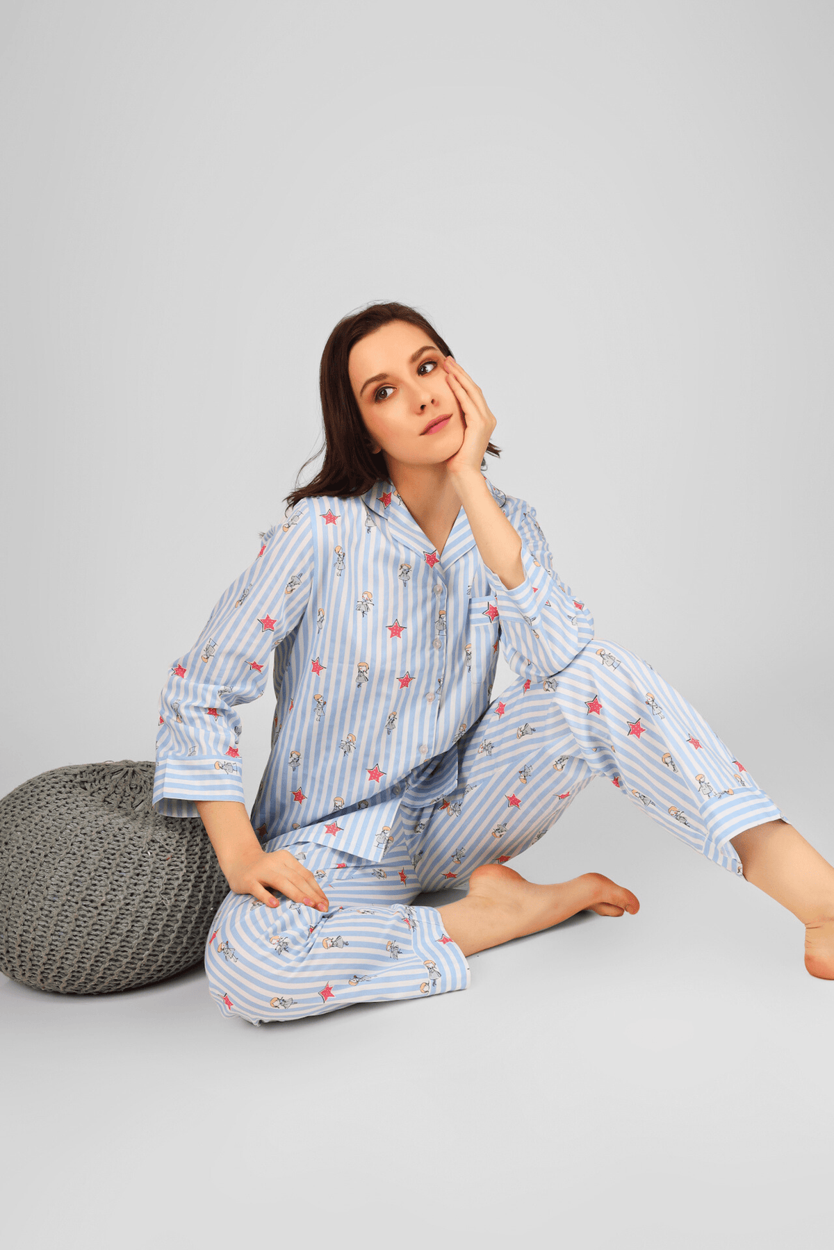 Serendipity Stripes Pyjama Set on - De - Nap.in - Nightwear