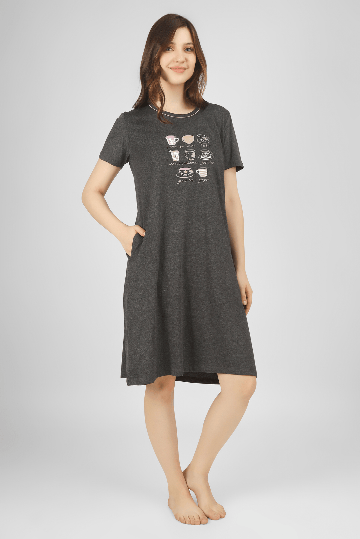 Sip & Slumber Short Nighty - De - Nap.in - Nightwear