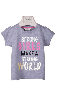 Strong Girls Make A Strong World T-shirt For Girls - De - Nap.in - Nightwear