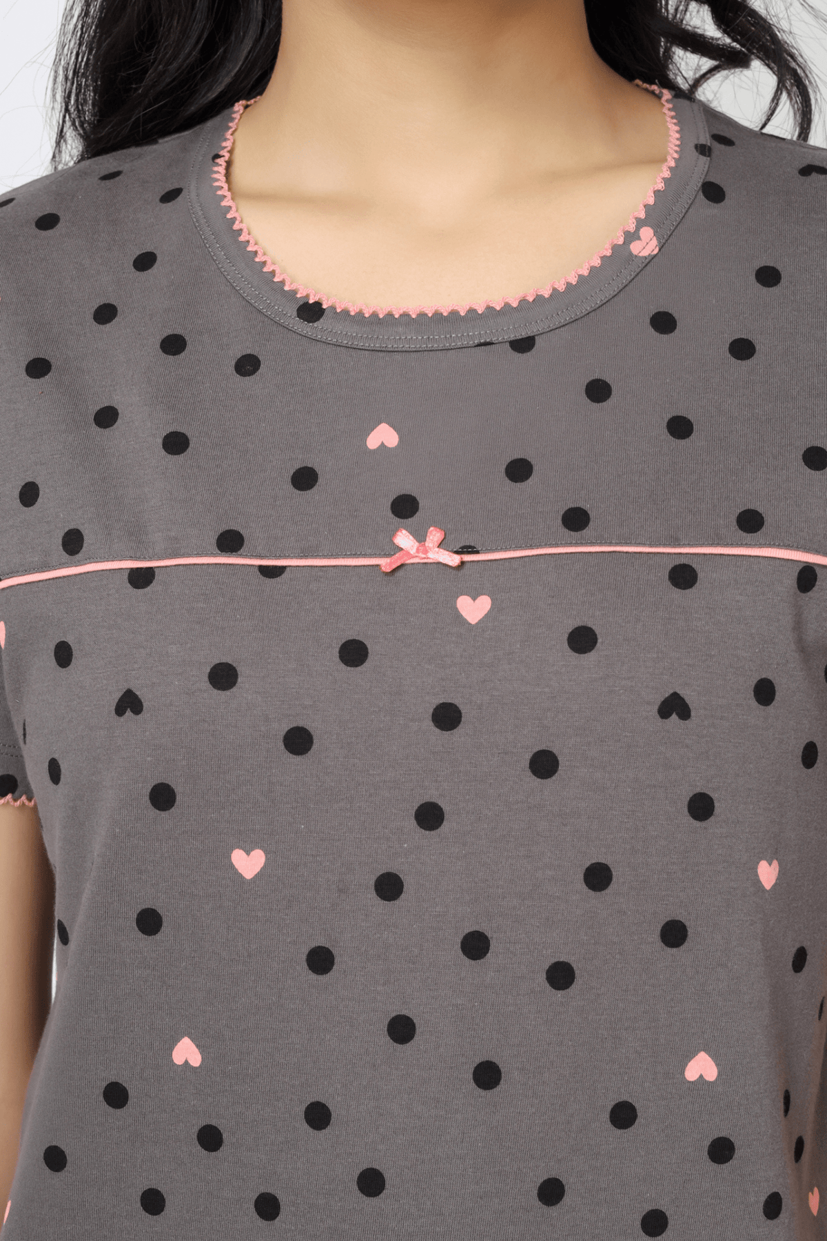 Sweetheart Polka Capri Set - De - Nap.in - Nightwear