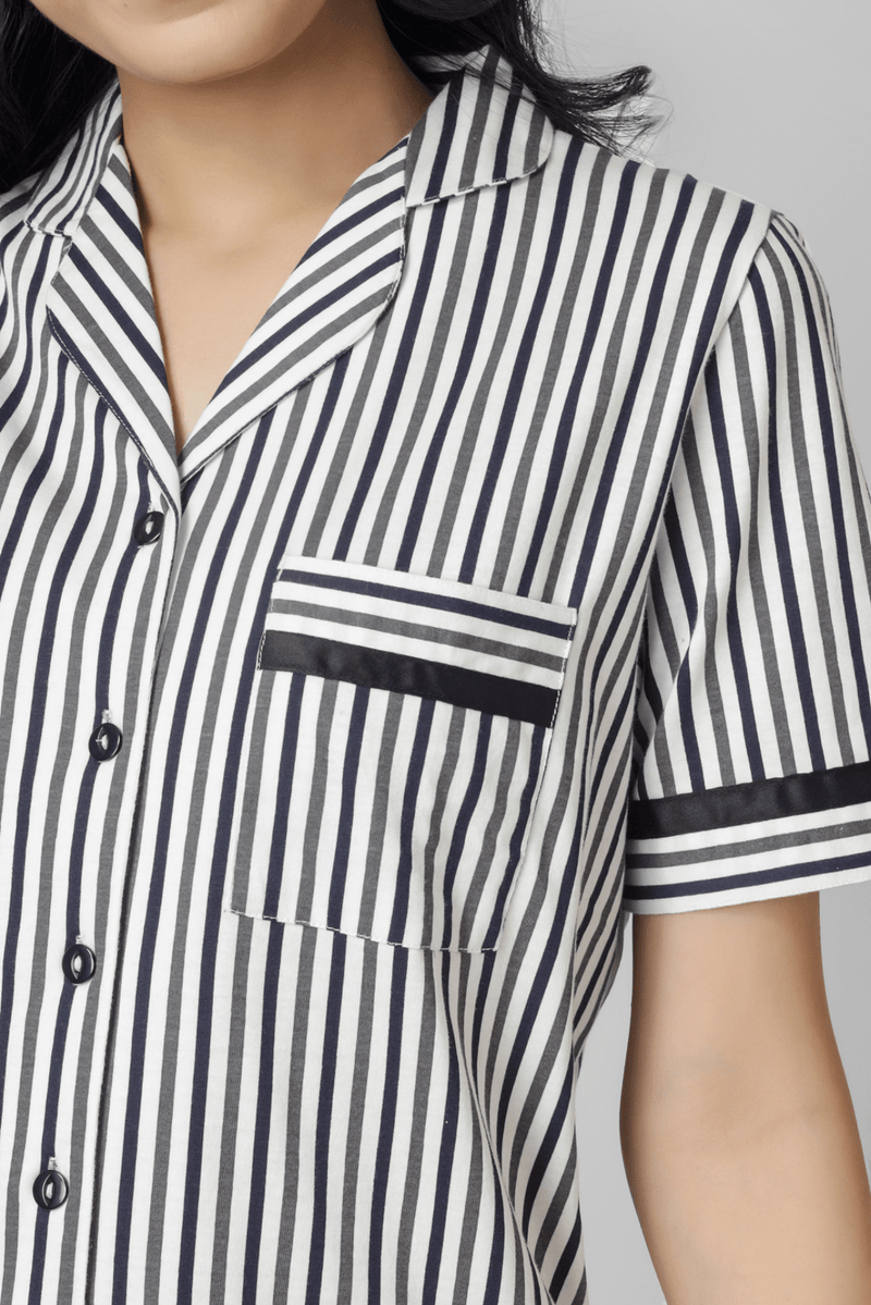 Timeless Stripe Serenade Pyjama Set - De - Nap.in - Nightwear