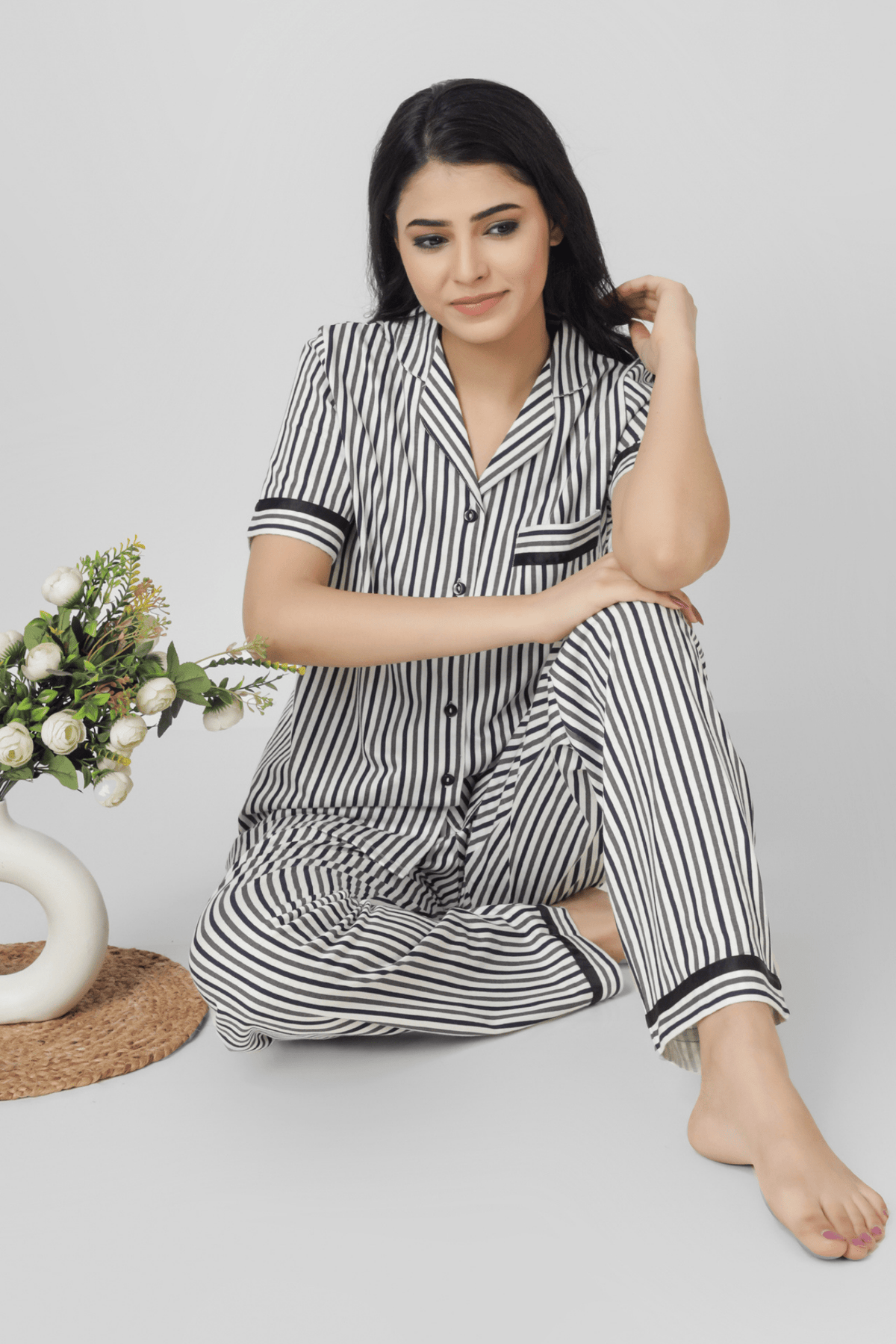 Timeless Stripe Serenade Pyjama Set - De - Nap.in - Nightwear