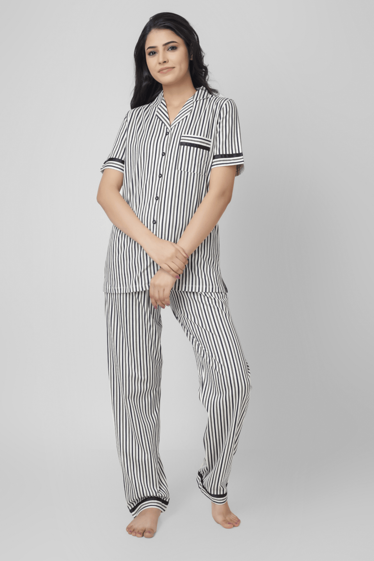 Timeless Stripe Serenade Pyjama Set - De - Nap.in - Nightwear