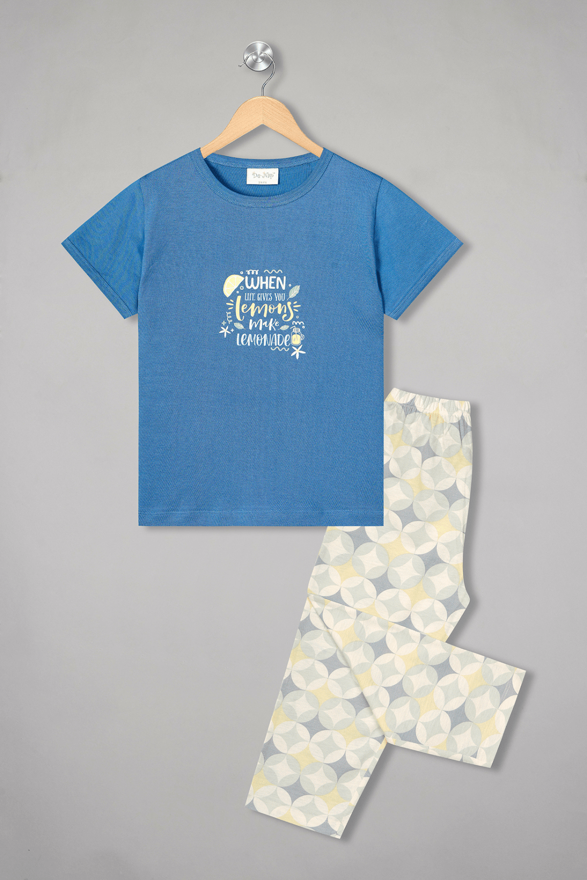 When Life Gives You Lemon Pyjama Set For Girls - De - Nap.in - Nightwear