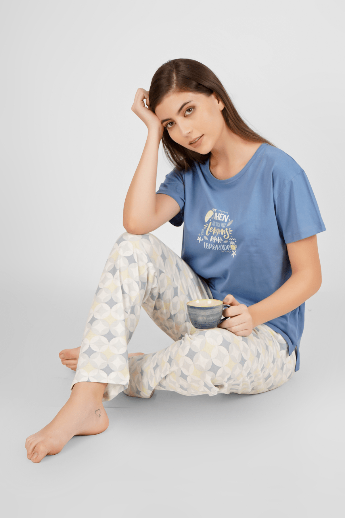 When Life Gives You Lemon Pyjama Set - De - Nap.in - Nightwear