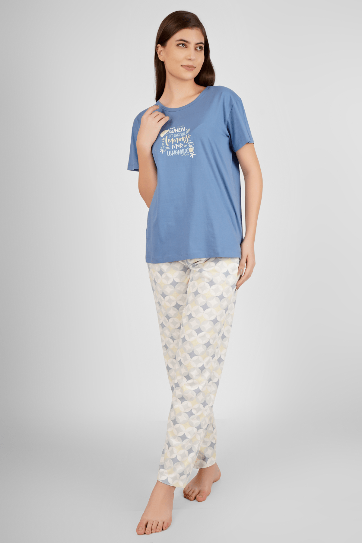 When Life Gives You Lemon Pyjama Set - De - Nap.in - Nightwear