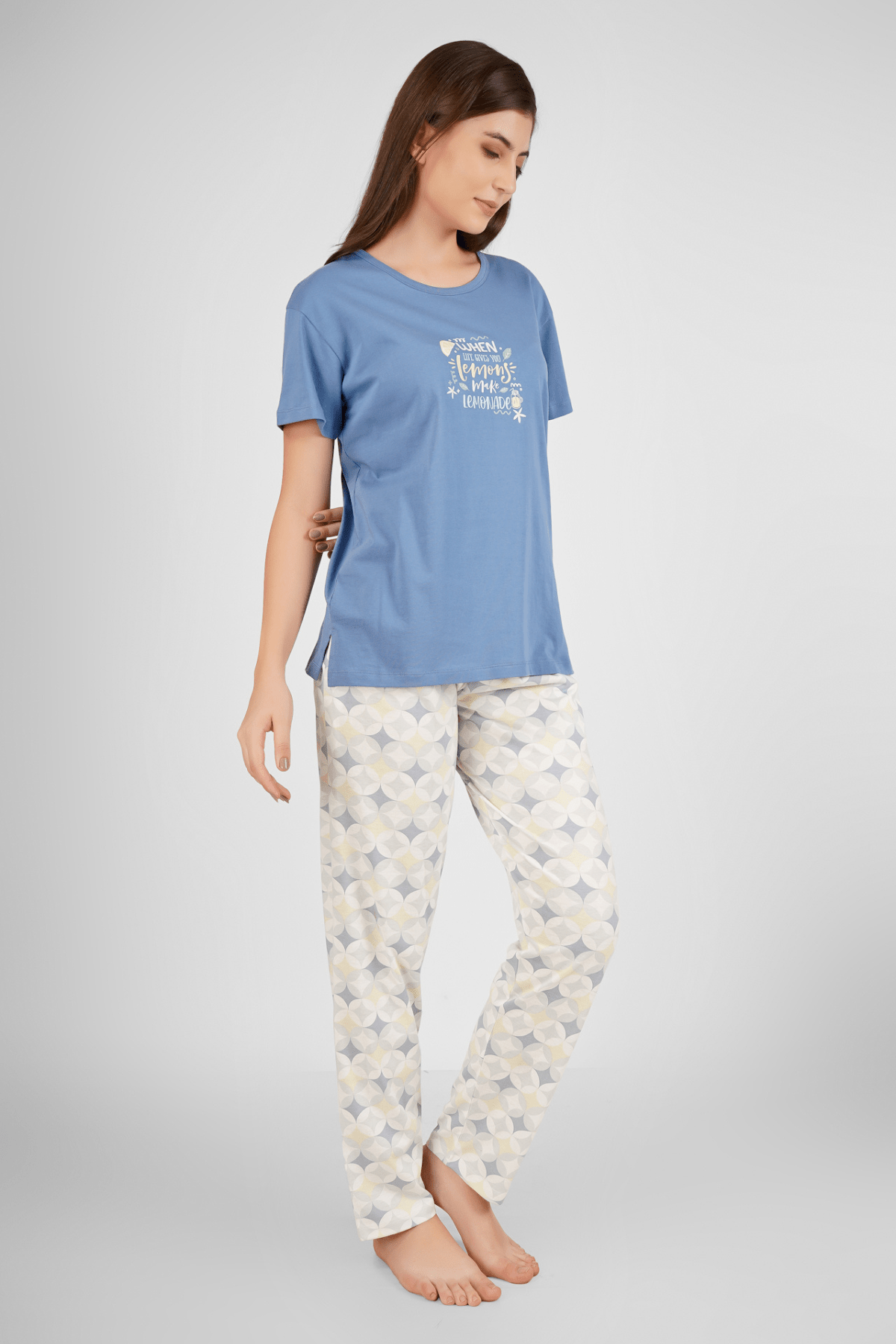 When Life Gives You Lemon Pyjama Set - De - Nap.in - Nightwear