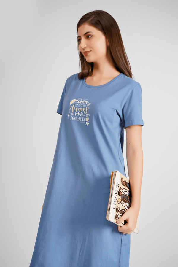 When Life Gives You Lemon Short Nighty - De - Nap.in - Nightwear