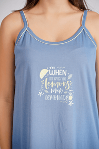 When Life Gives You Lemon Spaghetti Nighty - De - Nap.in - Nightwear