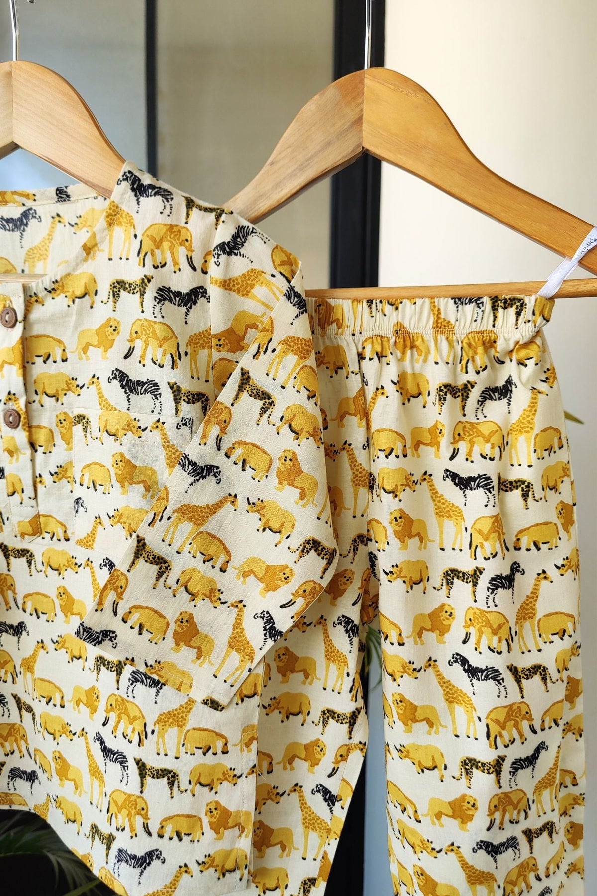 Wild Wonders Mul Kurta Pyjama Set Girls / Boys - De - Nap.in - Nightwear