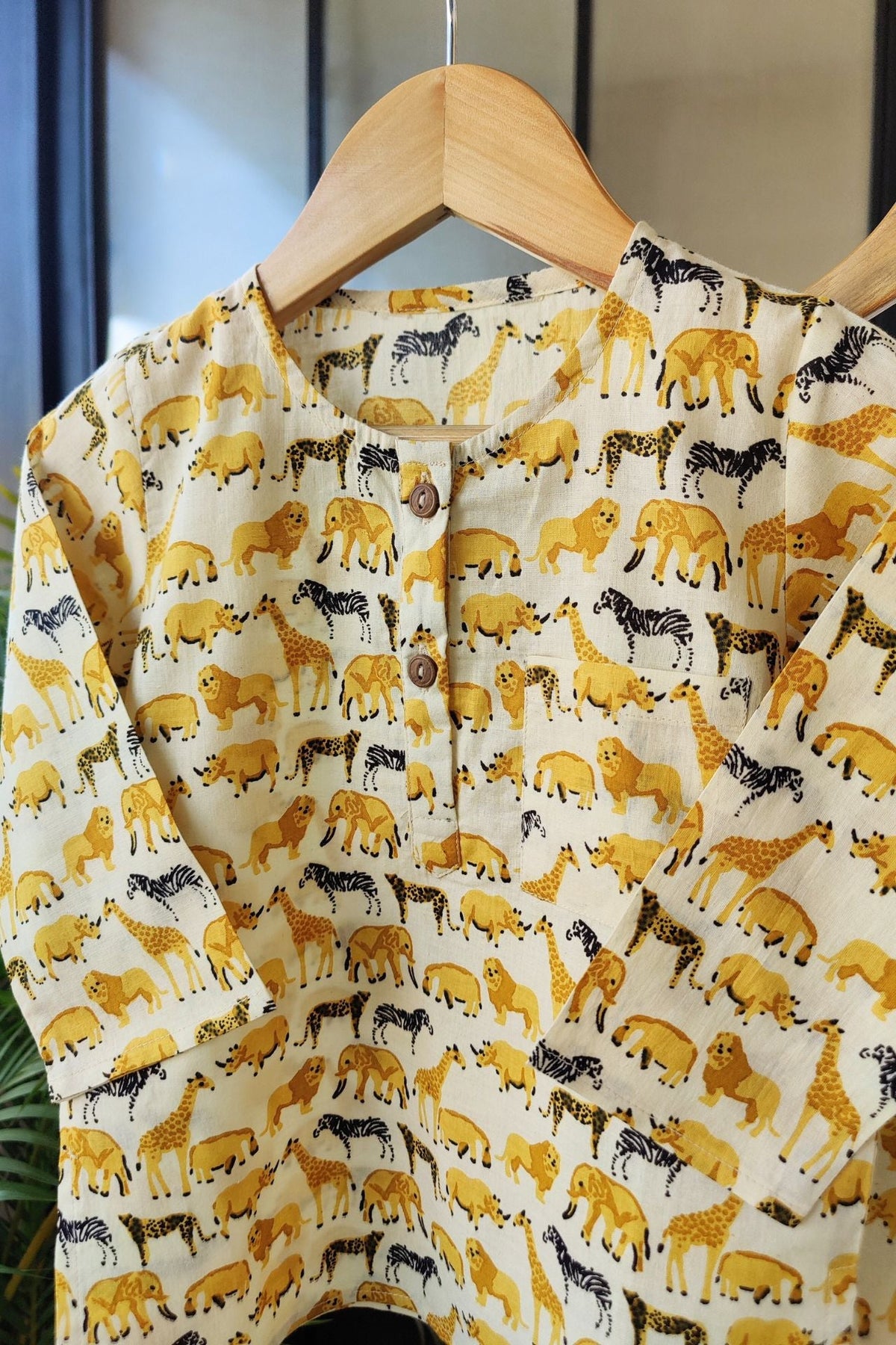 Wild Wonders Mul Kurta Pyjama Set Girls / Boys - De - Nap.in - Nightwear