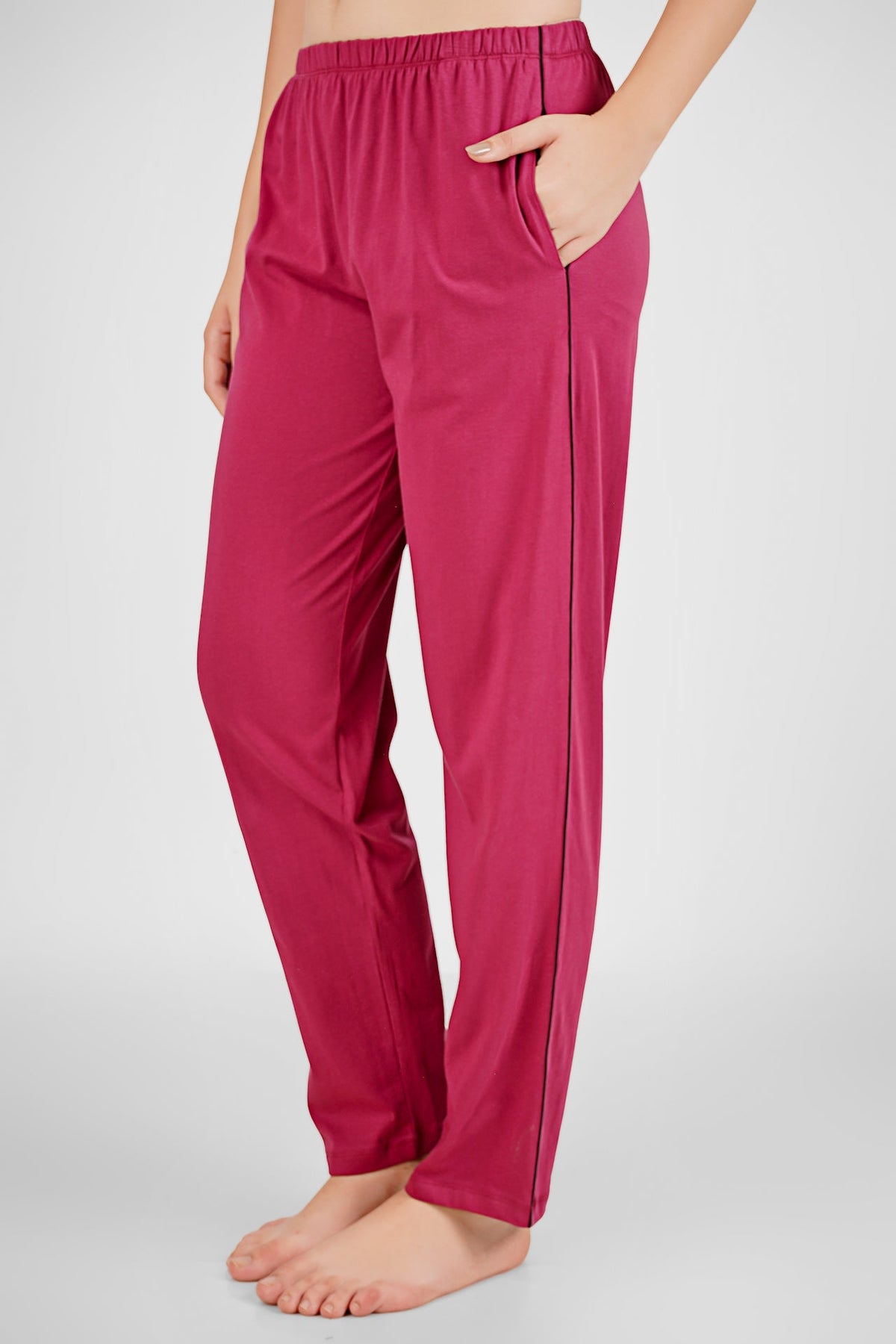 Wine Japanese Bird Pyjama Set - De - Nap.in - Nightwear