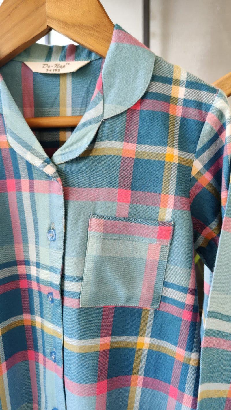 Winter Snuggle Flannel Pyjama Set (Girl) - De - Nap.in - Nightwear