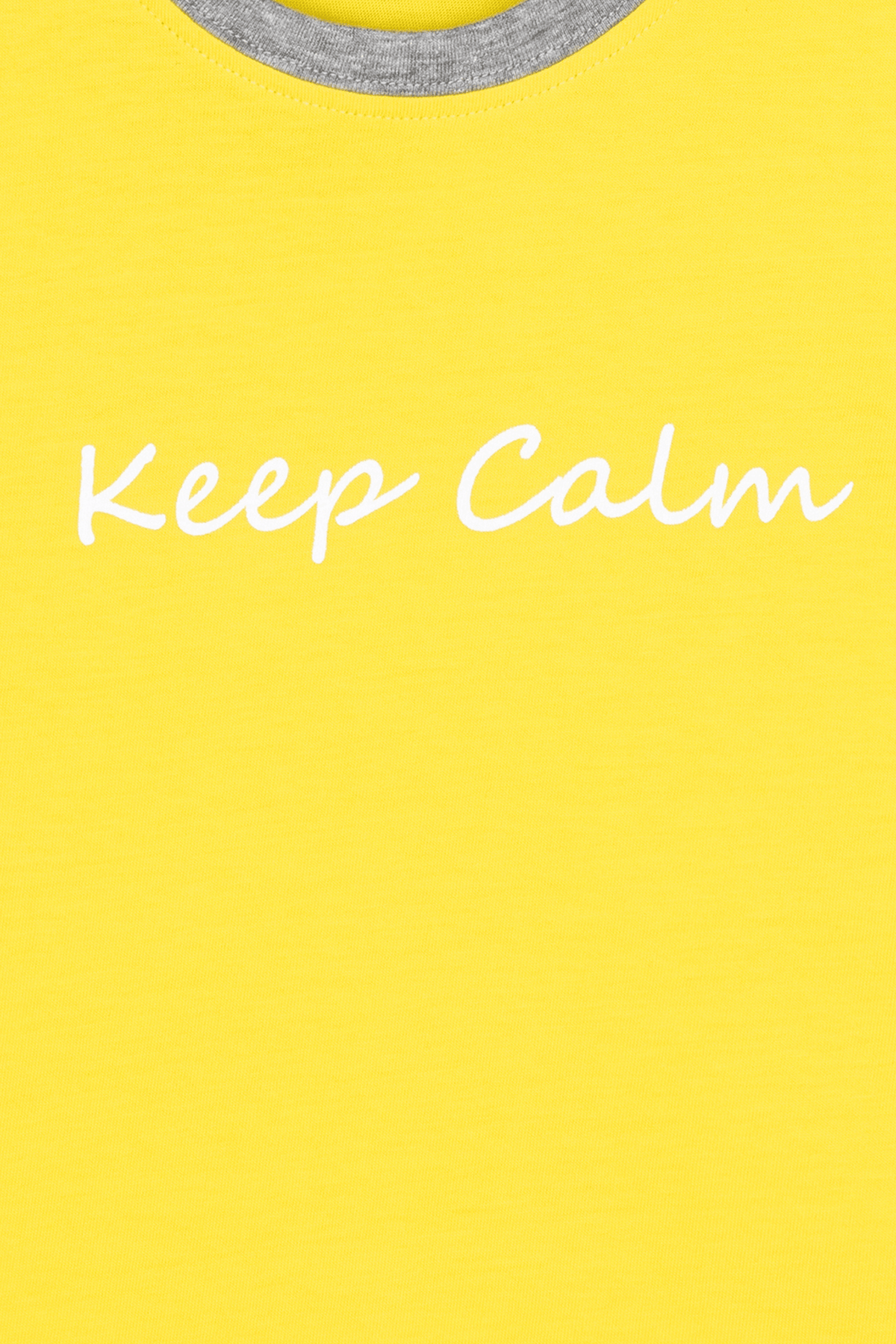 Yellow Keep Calm Shorts Set - De - Nap.in - Nightwear