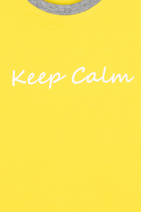 Yellow Keep Calm Shorts Set - De - Nap.in - Nightwear