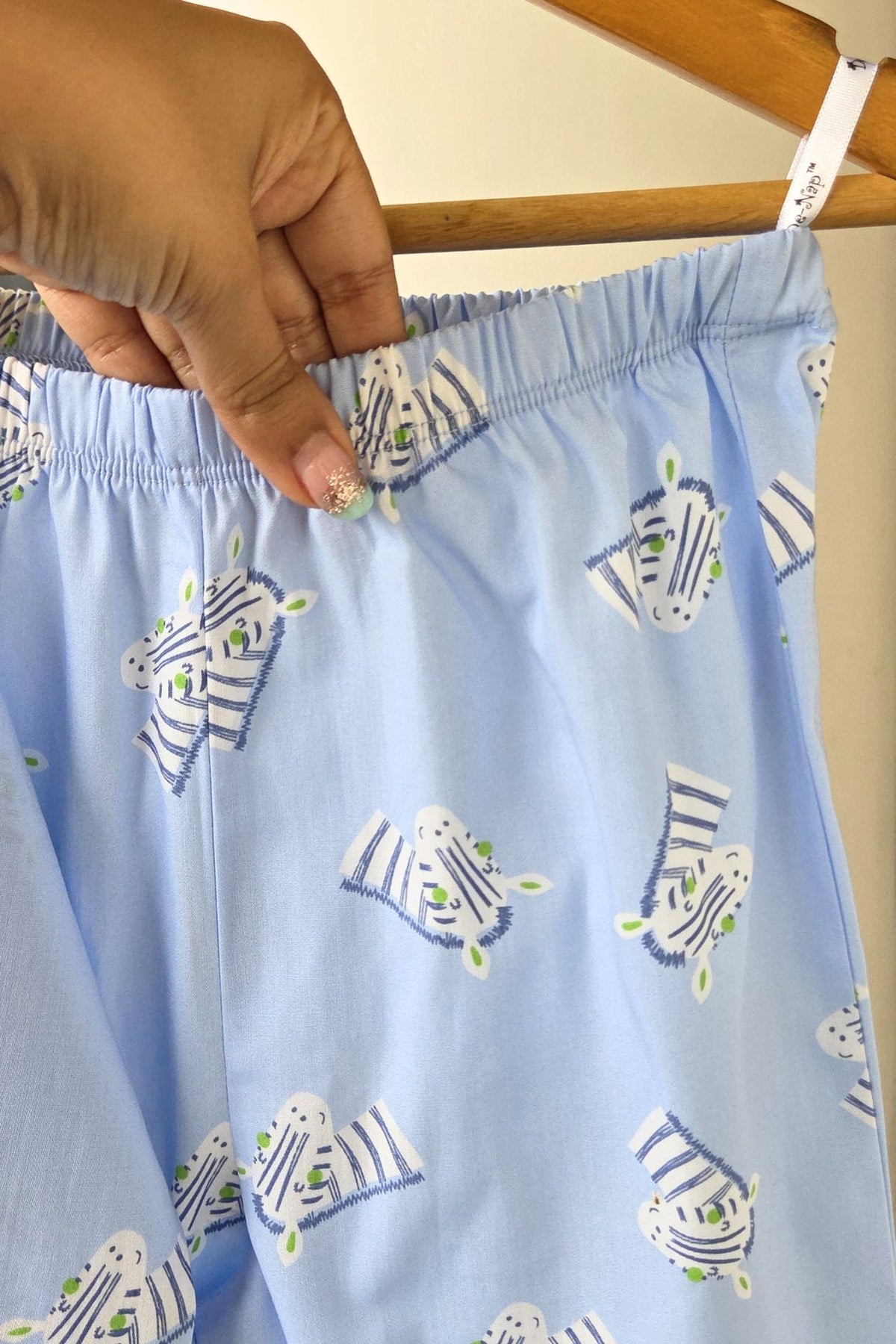 Zebra Zing Blue Pyjama Set - De - Nap.in - Nightwear