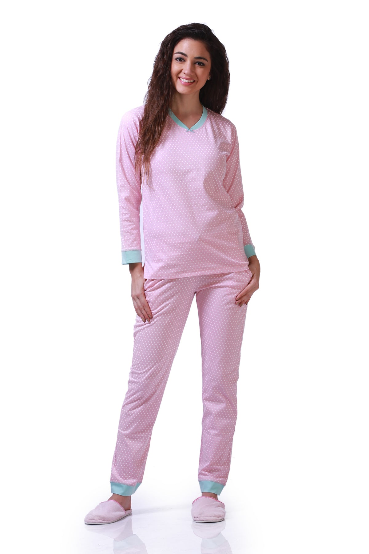 Pink Polka Dots Pyjama Set