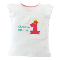 “Check me out … I'm 1” Birthday Tee