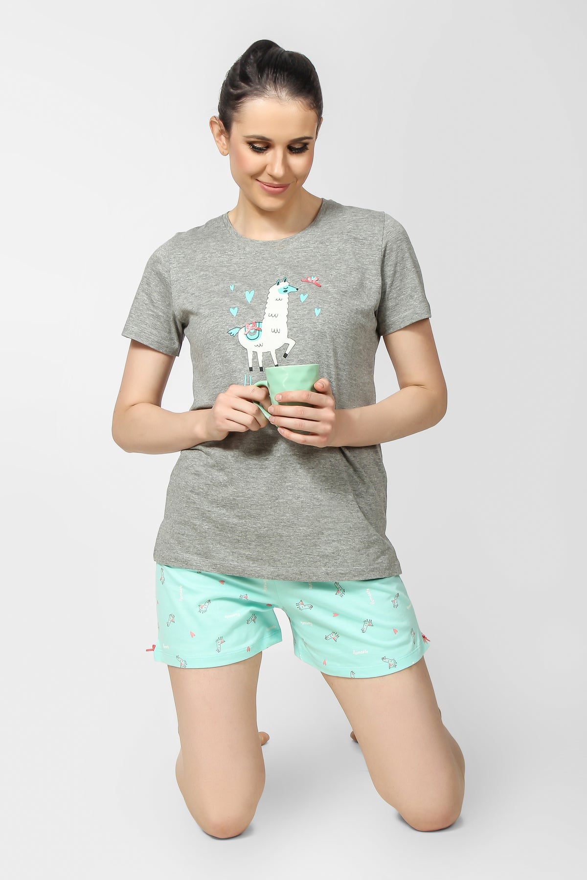 Lamaste Llama Shorts set