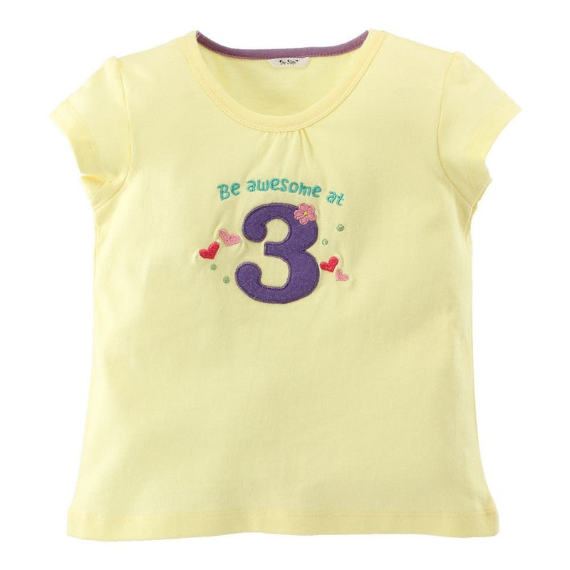 “Be awesome at 3” Birthday Tee - De - Nap.in - Nightwear