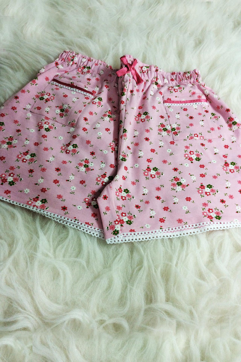 Bloom Pink Shorts Bottom - De - Nap.in - Nightwear
