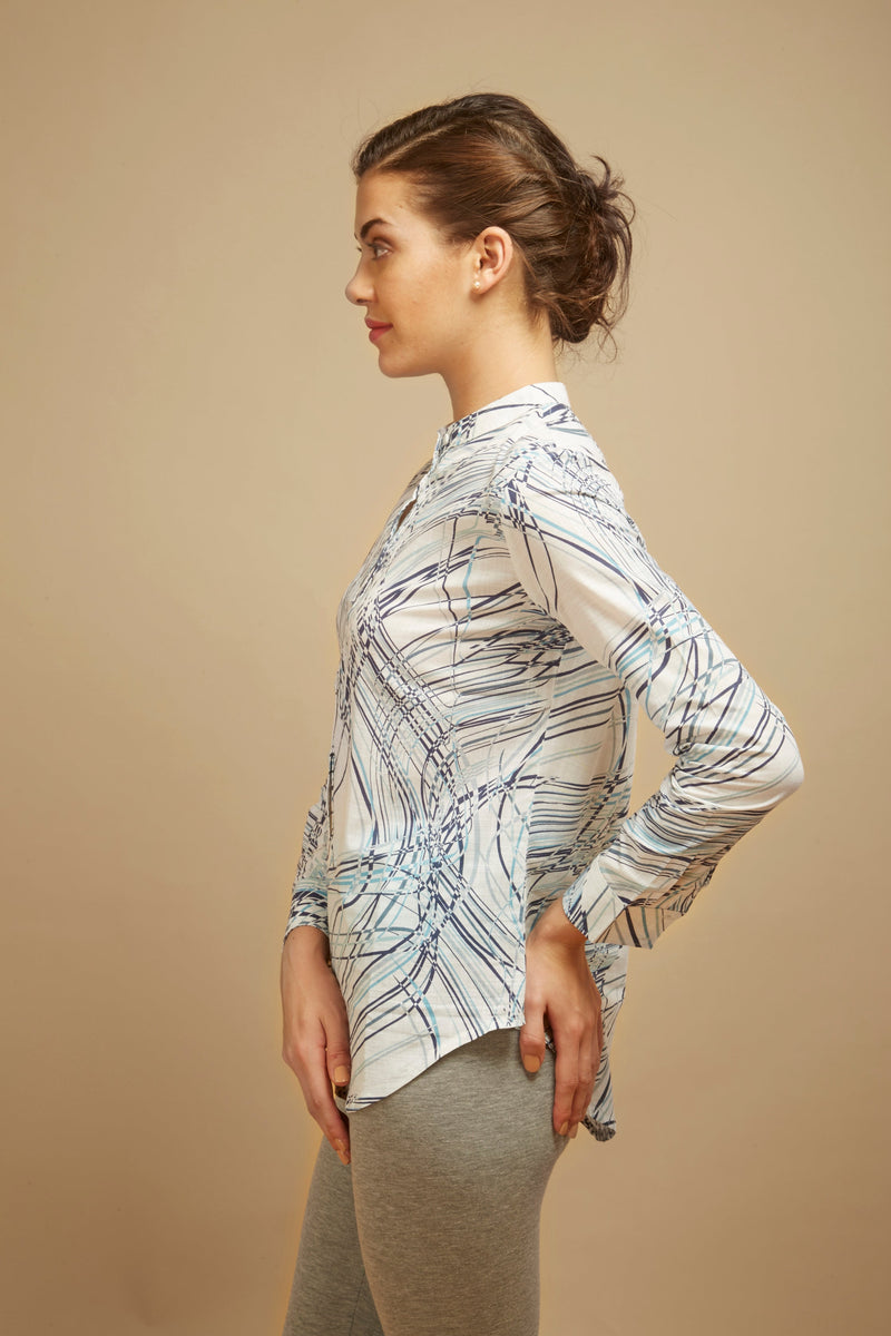 Blue Abstract Top - De - Nap.in - Nightwear