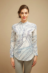 Blue Abstract Top - De - Nap.in - Nightwear