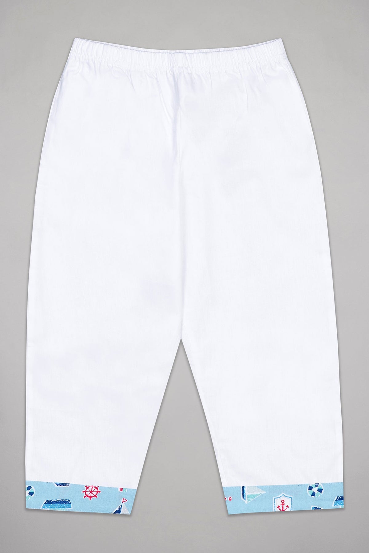 Blue Sailing Boats Kurta Pj Set - De - Nap.in - Nightwear