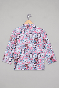 Blue Snowman Pyjama Set - De - Nap.in - Nightwear