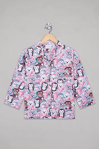 Blue Snowman Pyjama Set - De - Nap.in - Nightwear