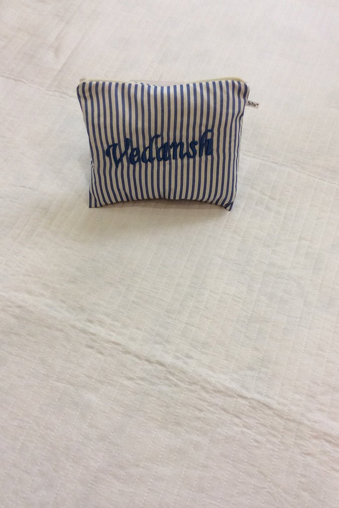 Blue Stripes Utility Pouch - De - Nap.in - Nightwear