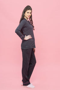Classic Anthra Pyjama Set - De - Nap.in - Nightwear