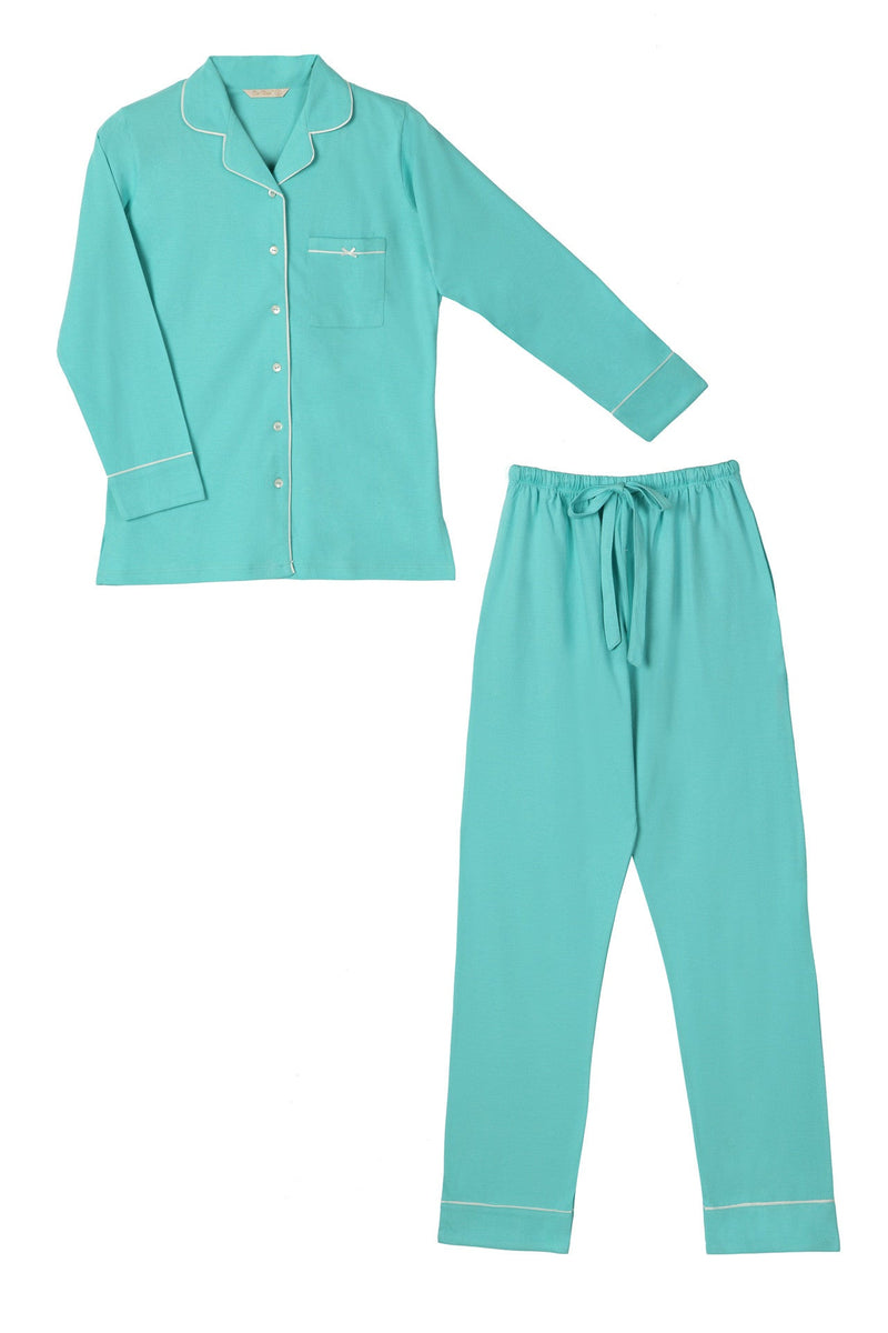 Classic Aqua Pyjama Set - De - Nap.in - Nightwear