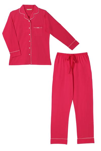 Classic Fuchia Pyjama Set - De - Nap.in - Nightwear
