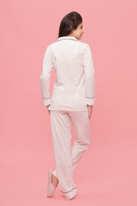 Classic Ivory Pyjama Set - De - Nap.in - Nightwear