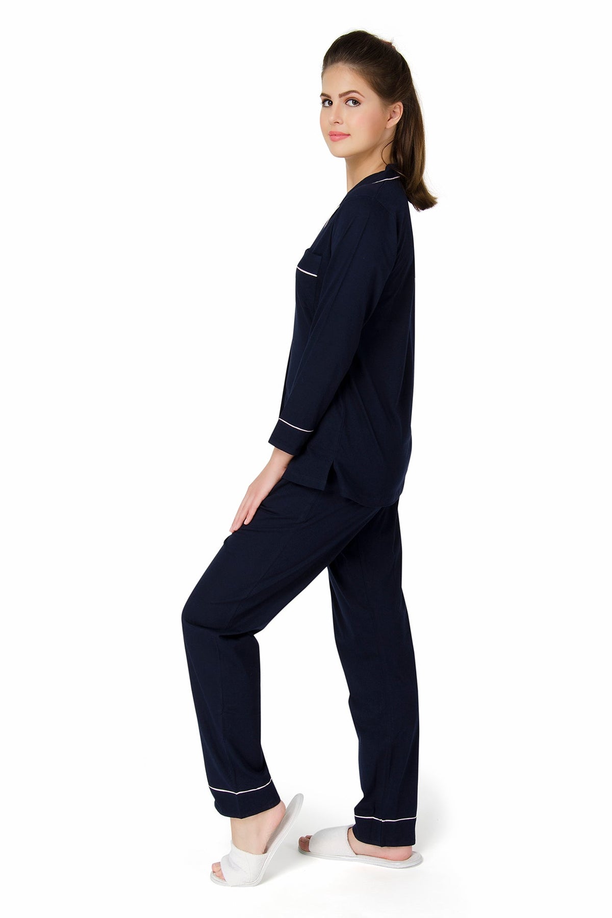 Classic Navy Pyjama Set - De - Nap.in - Nightwear