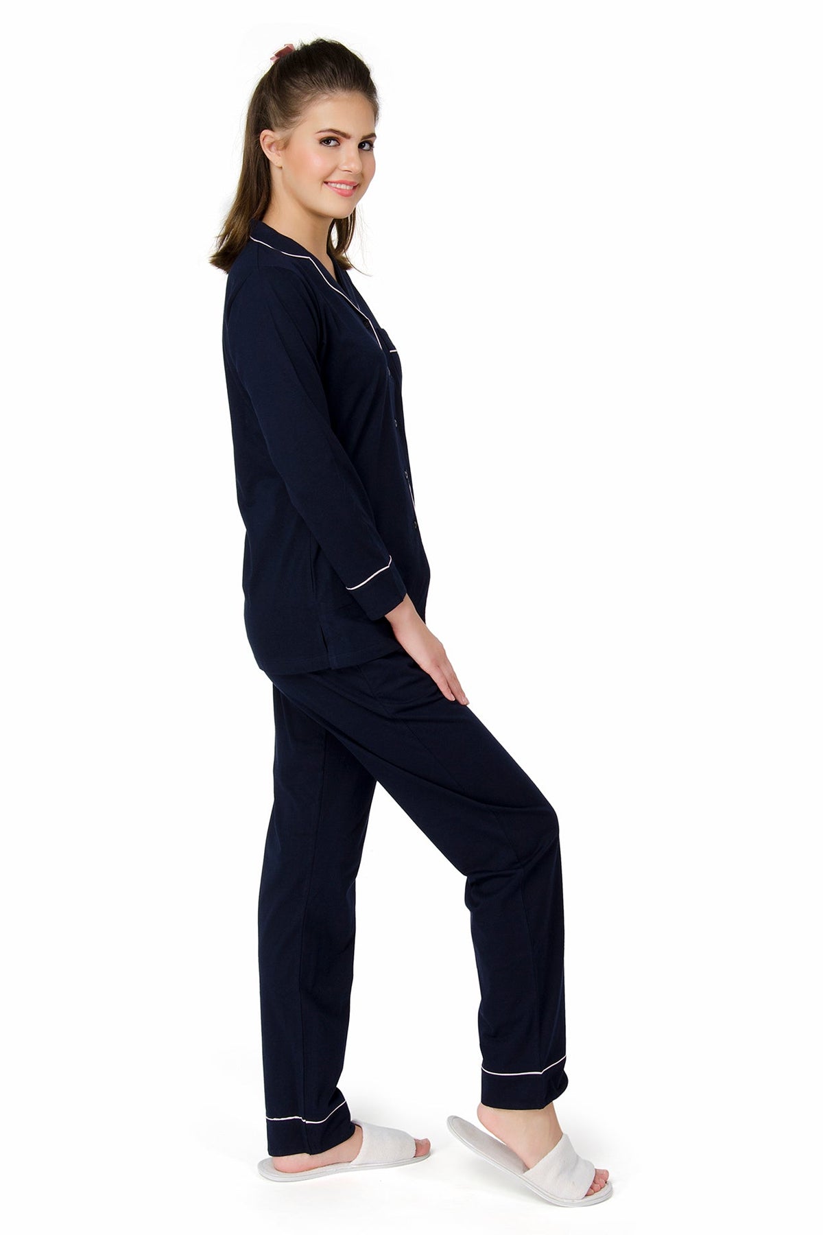 Classic Navy Pyjama Set - De - Nap.in - Nightwear
