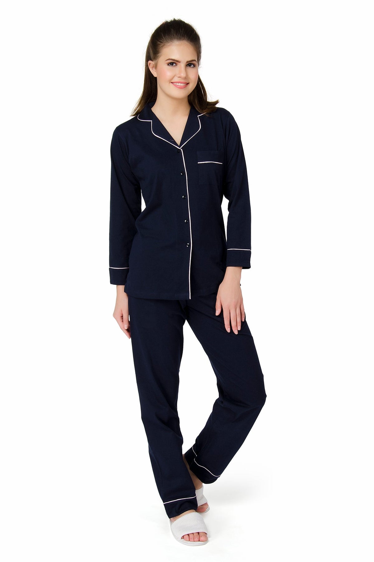 Classic Navy Pyjama Set - De - Nap.in - Nightwear