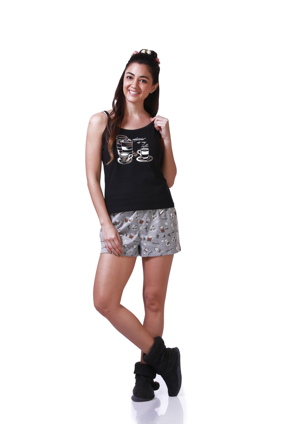 Coffee Addict Shorts Set - De - Nap.in - Nightwear