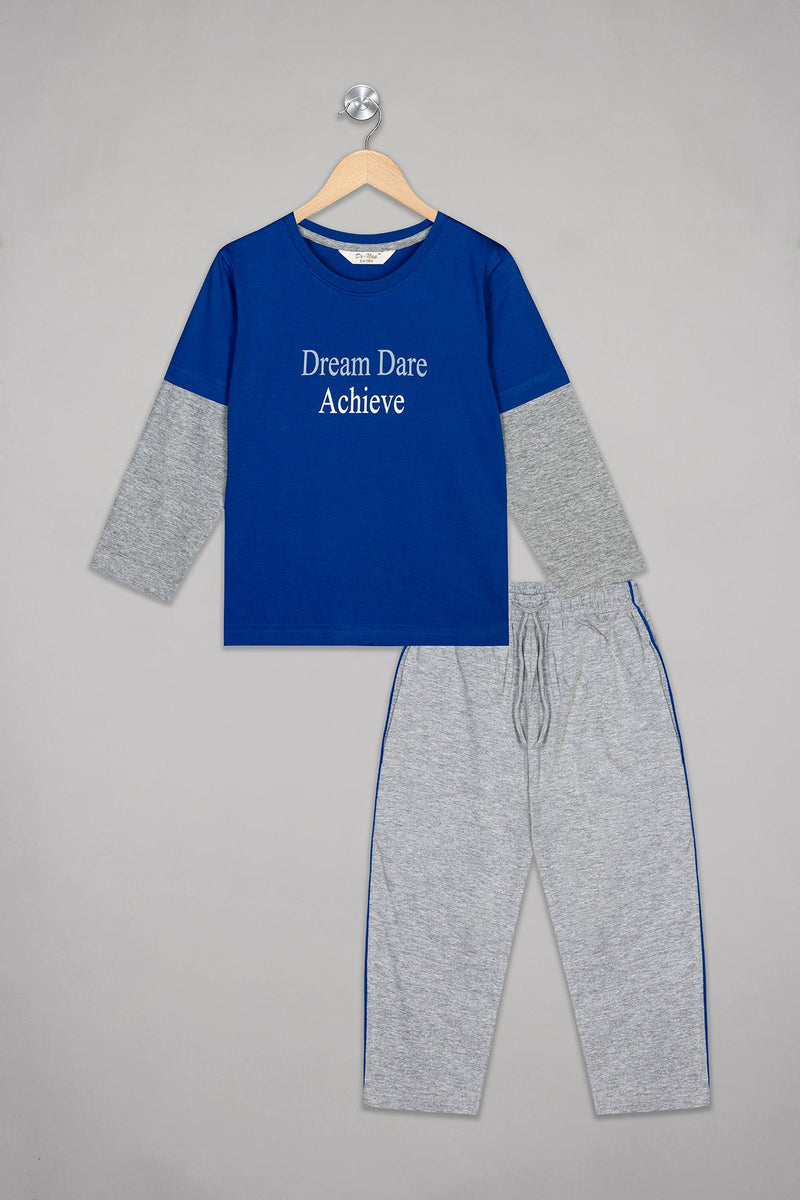 Dream Dare Full Sleeves Pyjama Set - De - Nap.in - Nightwear
