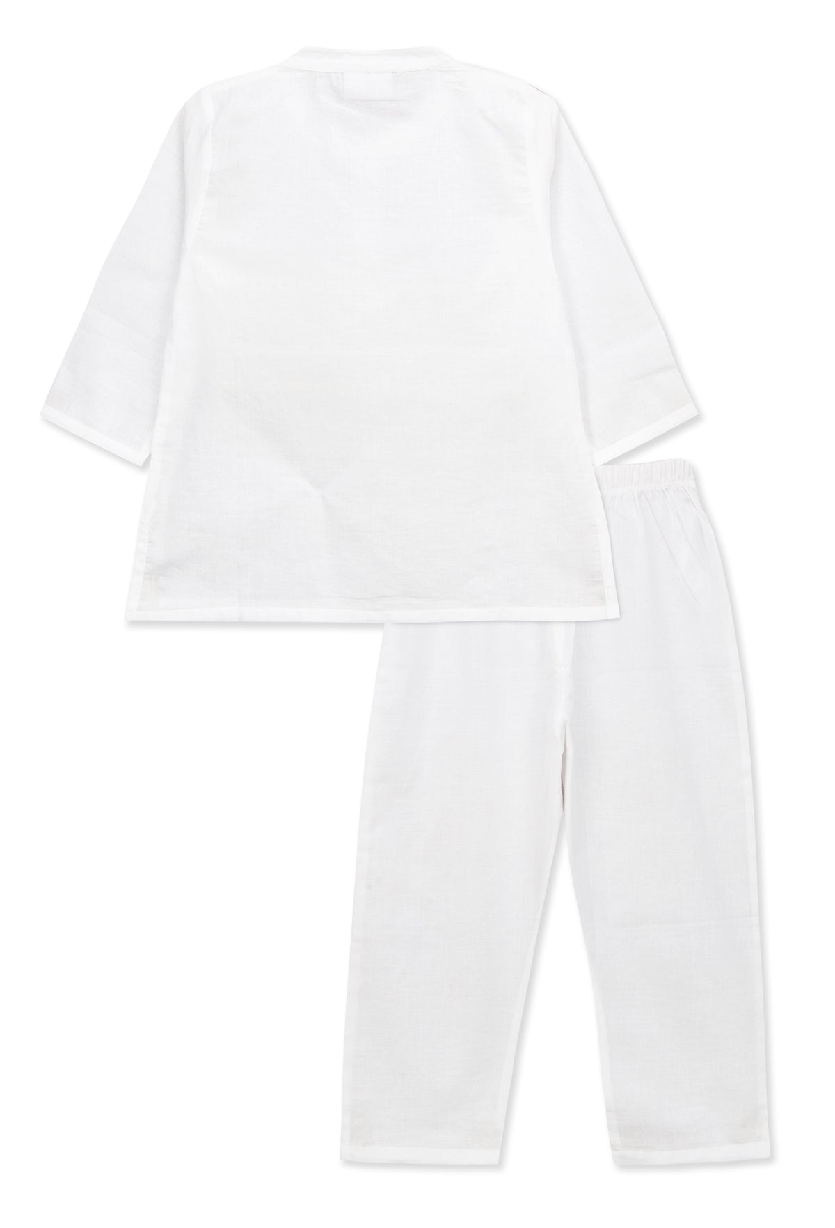 For The Love Of White Kurta Pyjama - De - Nap.in - Nightwear